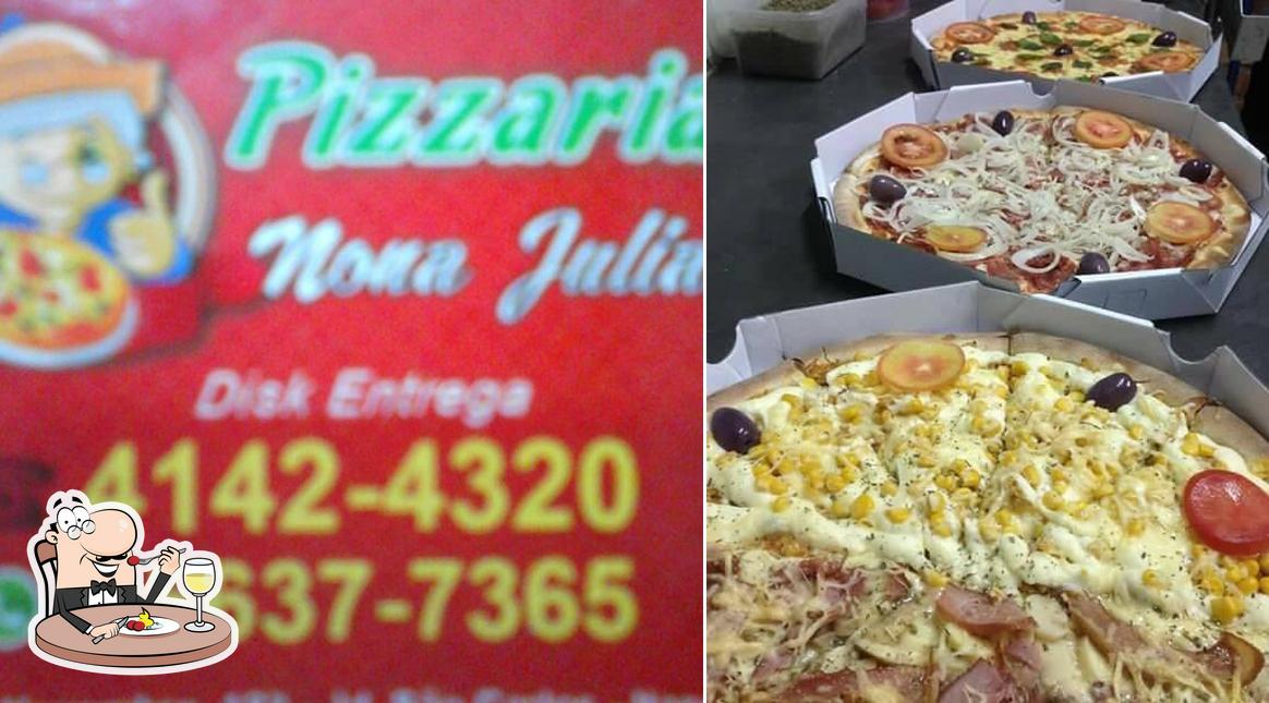 Comida em Pizzaria Nona Julia