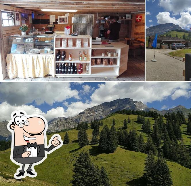 Tra le varie cose da Chalets Alpage du Col de la Croix si possono trovare la interni e esterno