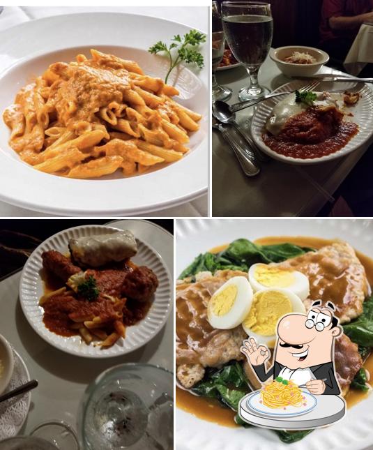 Spaghetti carbonara at The Original Mama Mia’s Kitchen