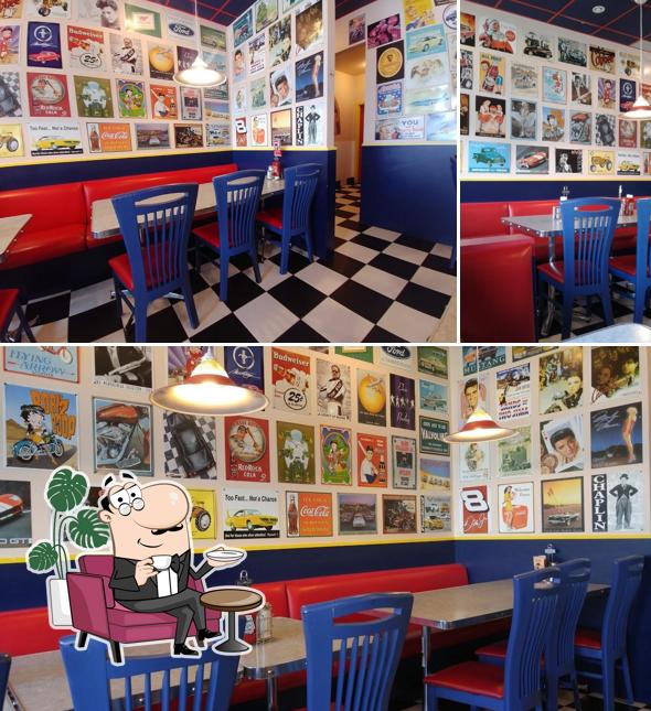 L'intérieur de Wimpy's Diner