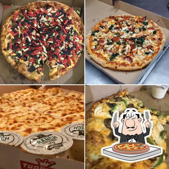 Elige una pizza en Toppers Pizza