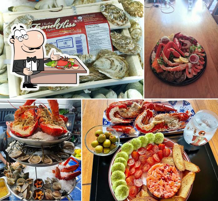 Les clients de RESTAURANT ET POISSONNERIE OLYNICKS - Fruit de Mer - Homard Vivant / Huîtres / Saumon / Moules peuvent profiter différents repas à base de fruits de mer