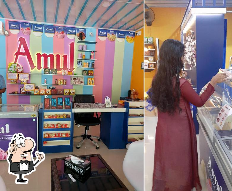 The interior of Amul Taste of India