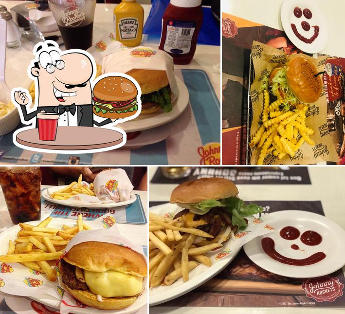 Consiga um hambúrguer no Johnny Rockets