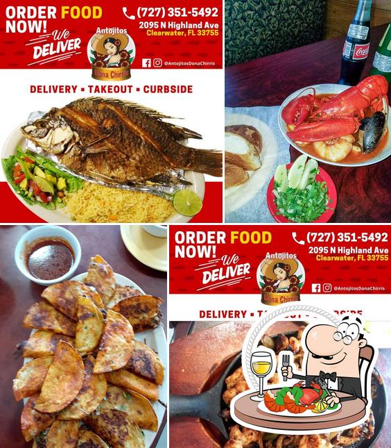 Get seafood at Antojitos Doña Chirris