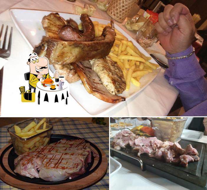 Platti al La Taverna del Fuoco