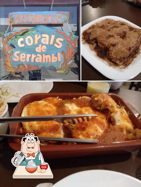 Restaurante Corais de Serrambi serves a selection of desserts