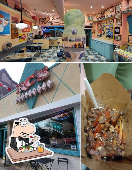 The picture of food and interior at RC'S Boardwalk Fries & Ice Cream Parlour