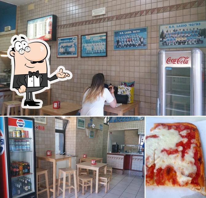 Questa è la foto che mostra la interni e pizza di Pizzeria Del Secolo