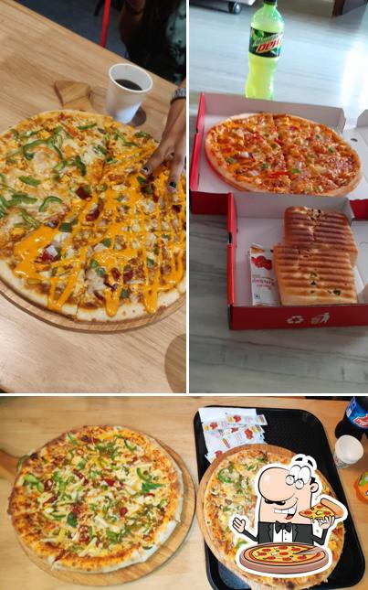 Pick various kinds of pizza