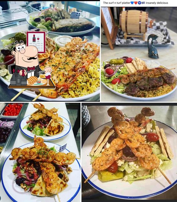 The Krazy Greek offers meat dishes