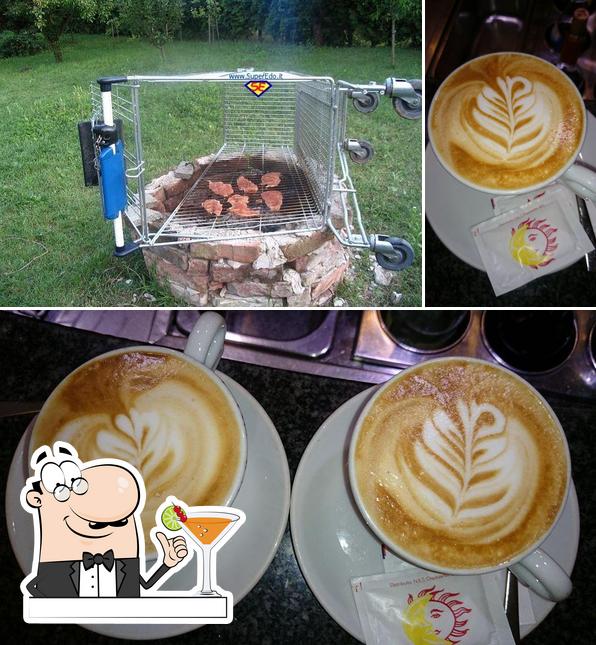 Dai un’occhiata alla foto che mostra la bevanda e cibo di Bar Sport
