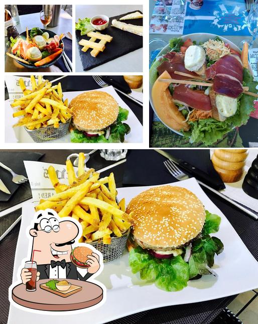 Get a burger at Brasserie -Cafe Du Centre