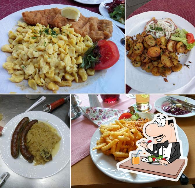 Еда в "Gaststätte Zum Karpfen"