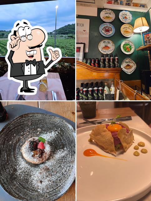 Gli interni di Osteria Metti