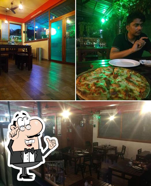 The interior of Favourite Pizza Kottayam