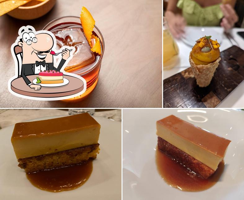 Restaurante Mangue Azul oferece uma variedade de sobremesas