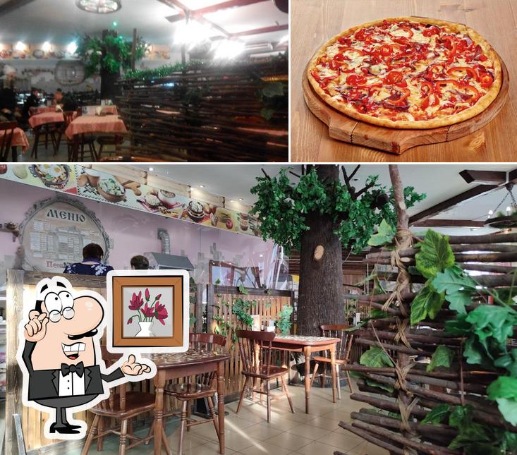 Voici la photo représentant la intérieur et pizza sur Pen-Pnyom