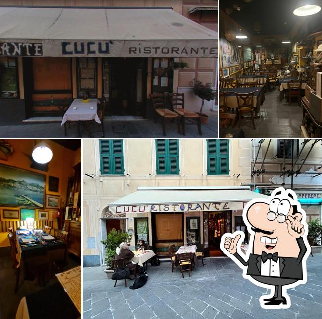 Gli interni di Cucù Camogli