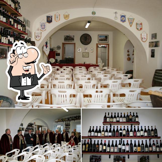 Check out the image showing interior and wine at Confraternita Del Nebiolo Di Luras