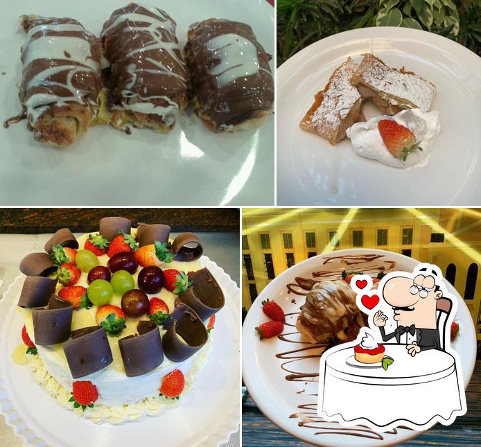 Terraços Restaurante oferece uma gama de pratos doces
