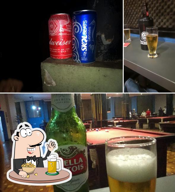 Kuka Fresca Snooker Bar e Burguer serve uma gama de cervejas