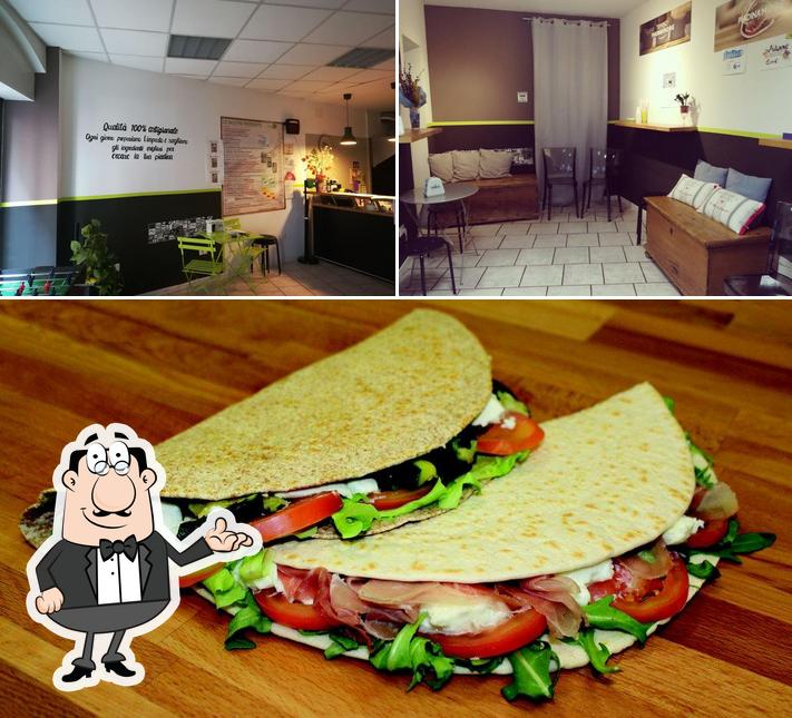 Piadinamore Rovereto se distingue par sa intérieur et sandwich