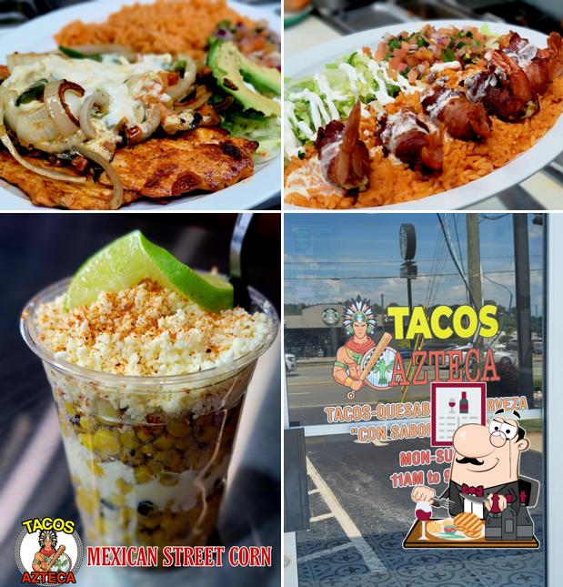 Tacos azteca provides meat meals