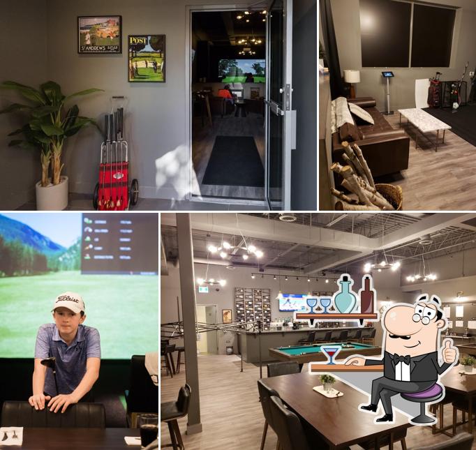 L'intérieur de North Swing Golf Lounge