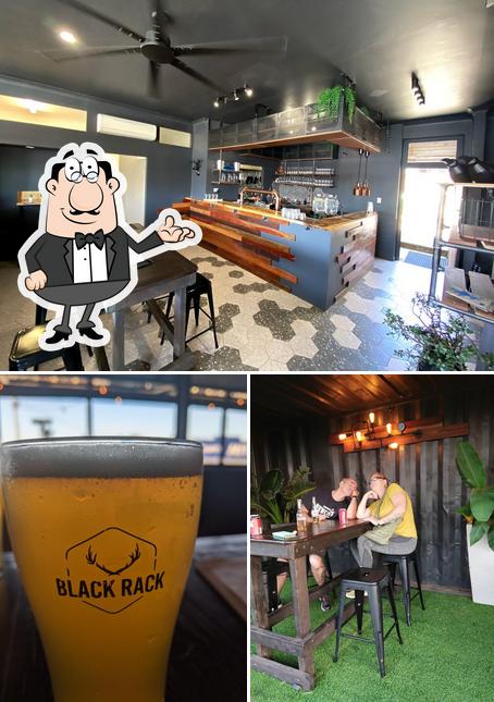 The image of interior and beer at Black Rack Kilcoy