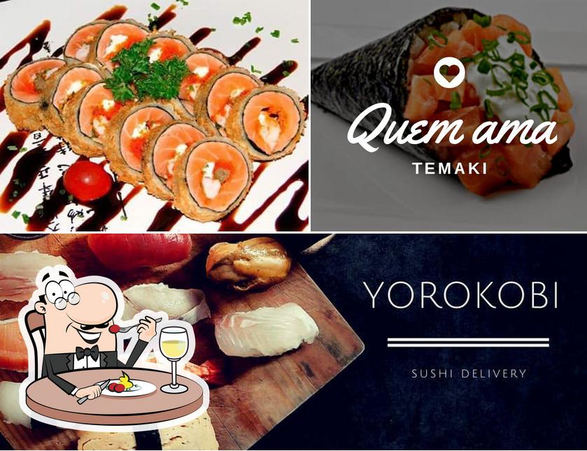 Comida em Yorokobi sushi delivery
