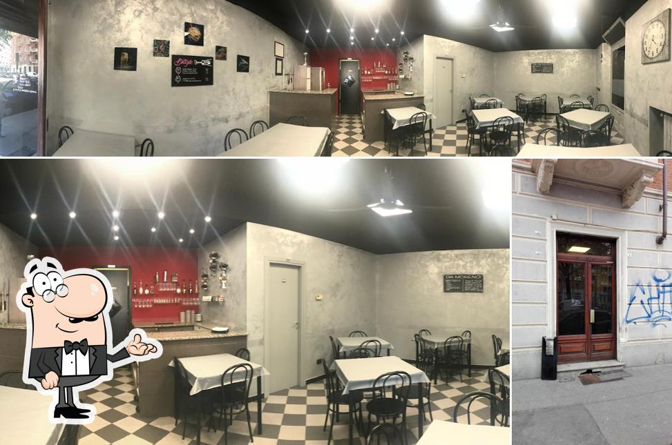 Gli interni di Trattoria da Moreno