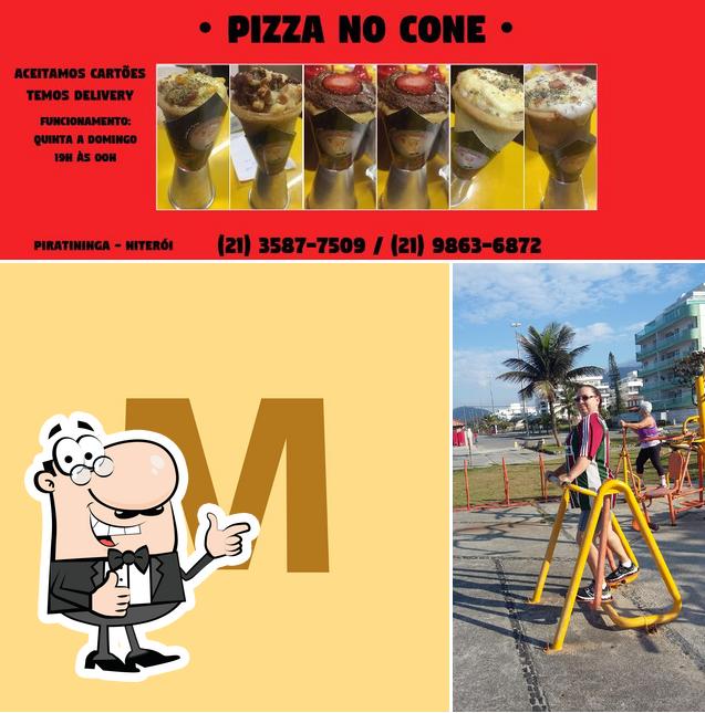 See the pic of Master Conne's Pizza Cone