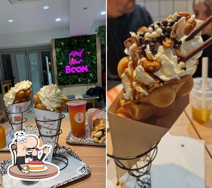 Bubble Boom café propose une éventail de plats sucrés