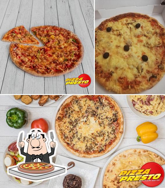 Prenez des pizzas à Pizza Presto