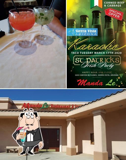 Among different things one can find drink and exterior at Manda Le Bar and Grill