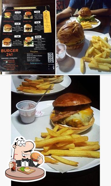 Peça um hambúrguer no Burger 241