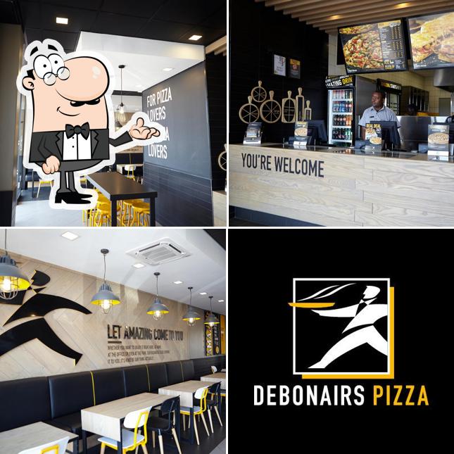 The interior of Debonairs Pizza