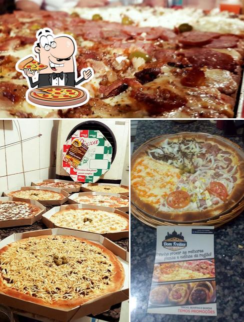 Consiga pizza no Dom Freitas Pizzas e Esfihas