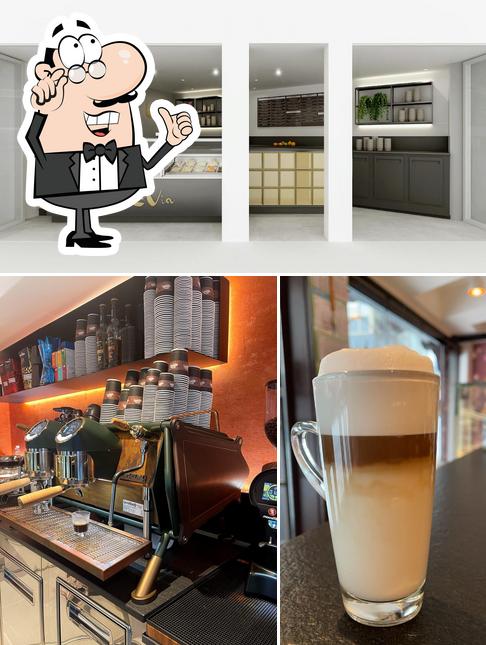 Mira las imágenes que muestran interior y cerveza en La Via Gelato • Espressobar
