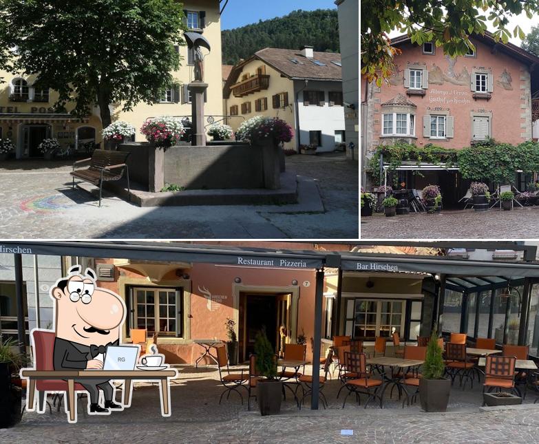 Siediti a un tavolo di Restaurant Pizzeria Hirschen Cervo