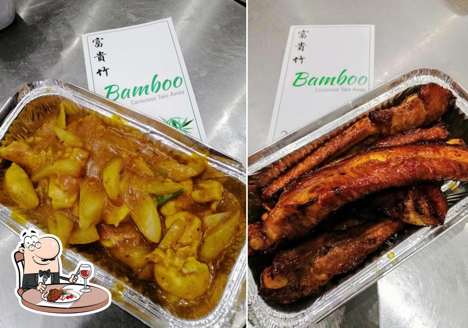 Order meat dishes at Bamboo Cantonese Take Away