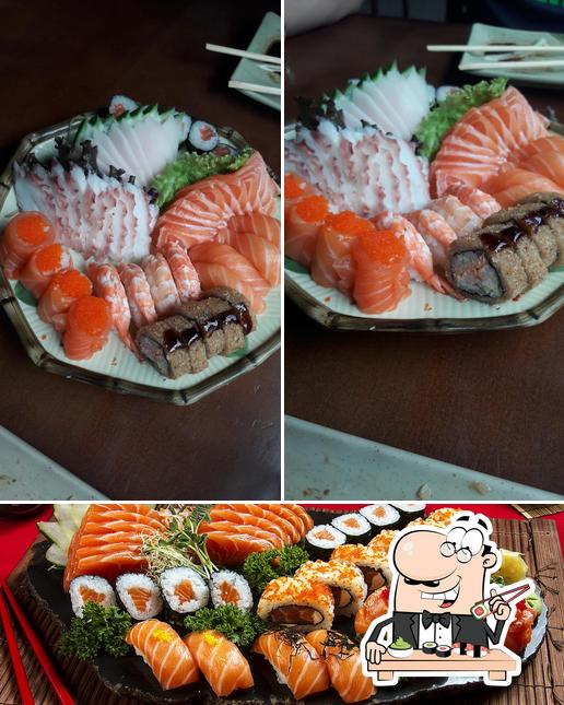 Experimente diferentes opções de sushi