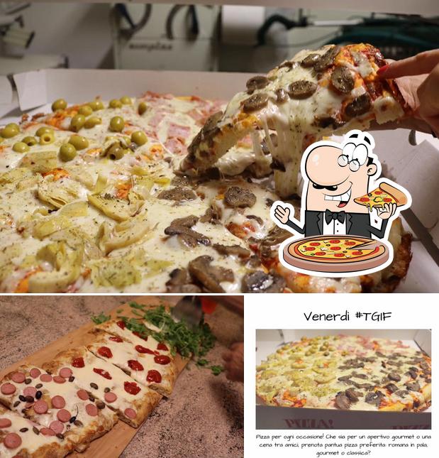 Bestellt verschiedene Arten von Pizza