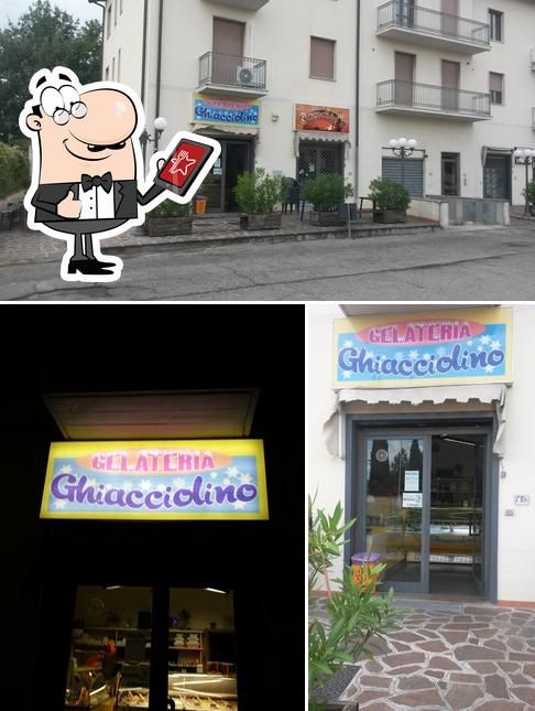 L'extérieur de Gelateria Ghiacciolino