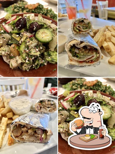 Get a burger at Zaatar Lebanese Grill