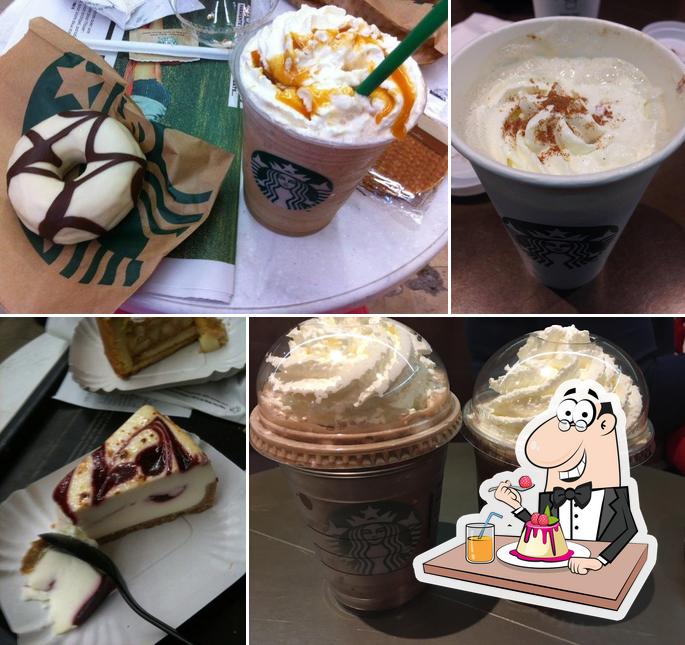 Starbucks offre une sélection de desserts