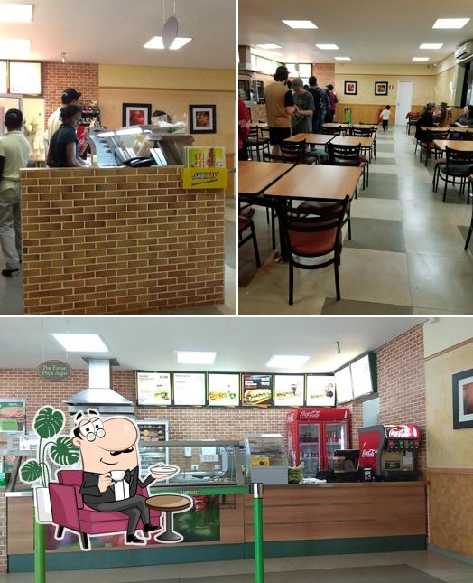 Veja imagens do interior do Subway