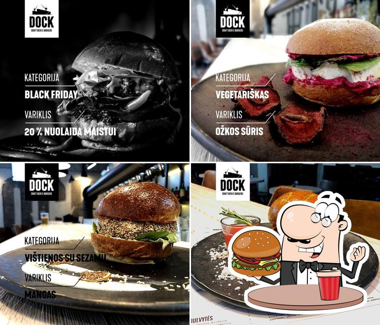 Try out a burger at DOCK craft beer and burgers