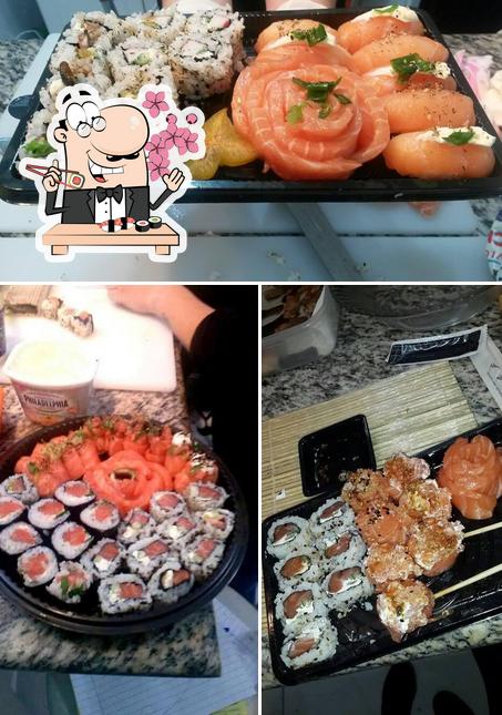 Experimente diferentes opções de sushi